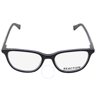 Kenneth Cole Reaction Demo Square Unisex Eyeglasses Kc0876 005 53 In Black