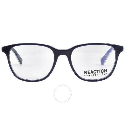 Kenneth Cole Reaction Demo Square Unisex Eyeglasses Kc0876 092 53 In Blue