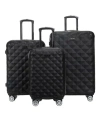 Kenneth Cole Reaction Diamond Tower 3-pc. Hardside Expandable Luggage Set In Black