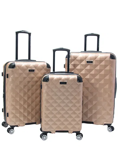 Kenneth Cole Reaction Diamond Tower 3pc Set In Brown