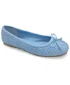 Kenneth Cole Reaction Elstree Mesh Ballet Flats In Blue Sky