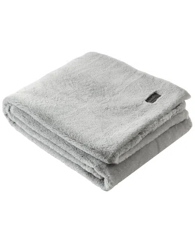 KENNETH COLE REACTION KENNETH COLE REACTION FAUX FUR MINK SOLID REVERSIBLE THROW BLANKET