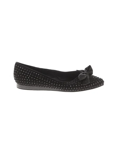 Pre-owned Kenneth Cole Reaction Flats In Black