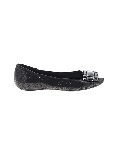 Pre-owned Kenneth Cole Reaction Flats In Black