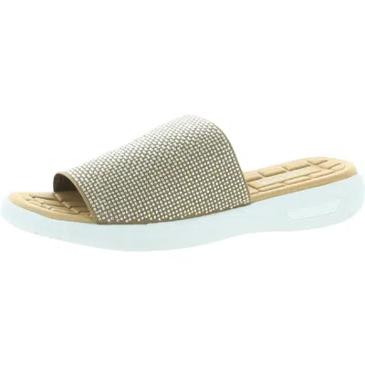 Kenneth Cole Reaction Four Jewel Slide Womens Open Toe Slip On Slide Sandals In Multi