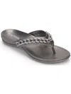 KENNETH COLE REACTION GLAM 2.0 CHAIN WOMENS FAUX LEATHER SLIP ON SLIDE SANDALS