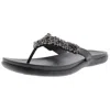 Shop Kenneth Cole Reaction Glam-athon Womens Faux Leather Thong Flip-flops In Black
