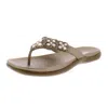 Kenneth Cole Reaction Glam-athon Womens Faux Leather Thong Flip-flops In White