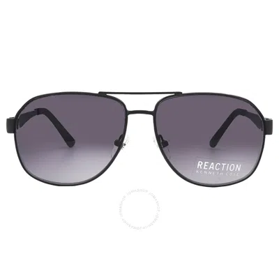 Kenneth Cole Reaction Gradient Smoke Men's Sunglasses Rn2809 02b 60 In Black