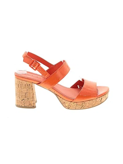 Pre-owned Kenneth Cole Reaction Heels In Orange