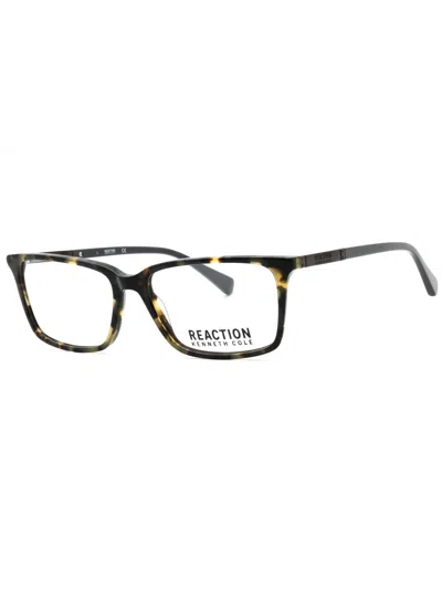 Kenneth Cole Reaction Kc0870 Rectangular Eyeglasses For Men In Brown