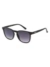 Kenneth Cole Reaction Stylish Rectangular Sunglasses For Men In Black