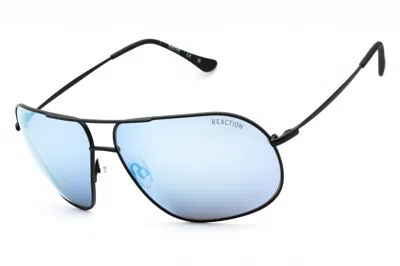Kenneth Cole Reaction Kc2984 Blue Mirror Lens Sunglasses In Black