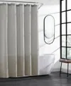 Kenneth Cole Reaction Waffle Shower Curtain, 72" X 70" In Pebble Grey