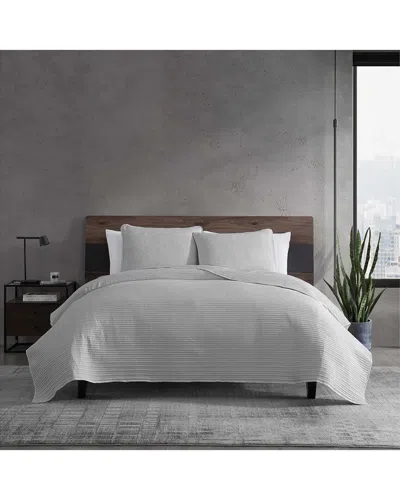 Kenneth Cole Reaction Kenneth Cole Washed Channel Grey Kg Quilt Set