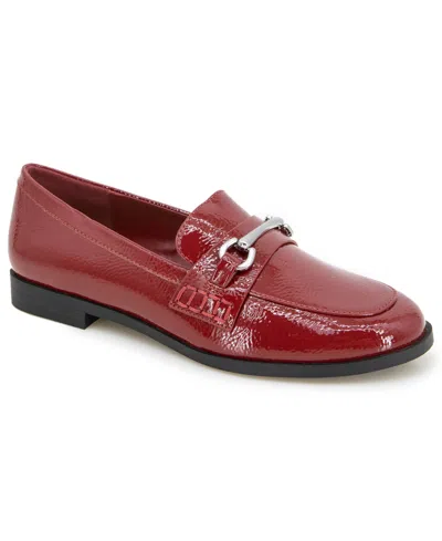Kenneth Cole Reaction Kenneth Cole Women's Great Slip-on Loafers In Rio Red Patent