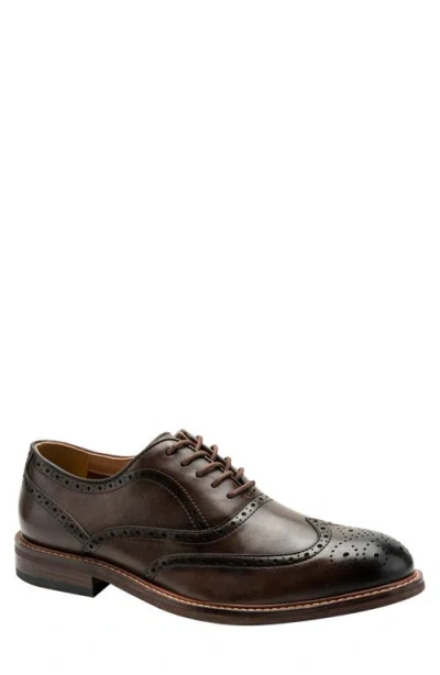 Kenneth Cole Reaction Lance Wingtip Oxford In Burgundy