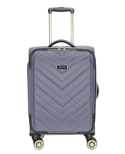 Kenneth Cole Reaction Lexington 20" Medium Expandable Softside Carry-on Spinner In Blue