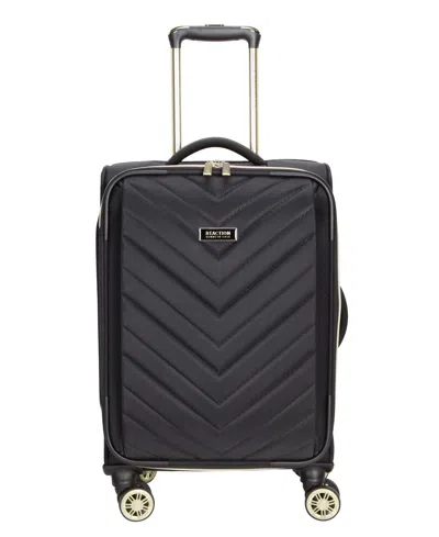 Kenneth Cole Reaction Lexington 20" Medium Expandable Softside Carry-on Spinner In Black
