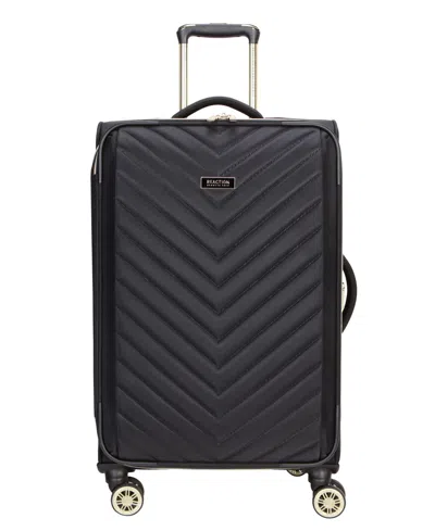 Kenneth Cole Reaction Lexington Large Expandable Softside Check-in Spinner In Black