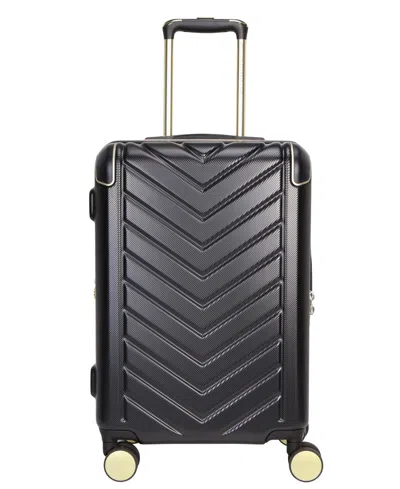 Kenneth Cole Reaction Lexington Medium Expandable Hardside Carry-on Spinner In Black