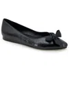 Kenneth Cole Reaction Lily Bow Womens Faux Leather Pointed Toe Loafers In Multi