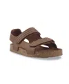 Kenneth Cole Reaction Little And Big Boys Silas Betzalel Double-strap Sandals In Brown