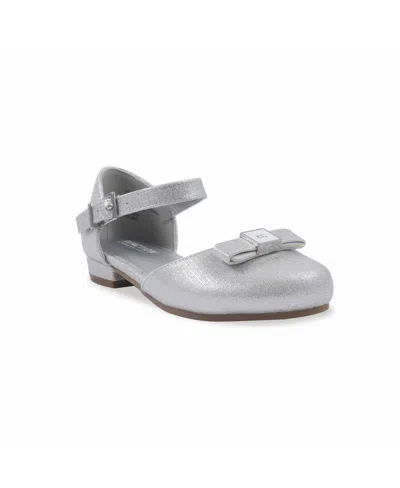Kenneth Cole Reaction Kids' Little And Big Girls Bella Candace Mary Jane Flat In Gray