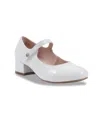 Kenneth Cole Reaction Little And Big Girls Cultivated Pearl Corlis Heel Shoe In White