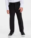 Kenneth Cole Reaction Little Boys Flat Front Pants In Black