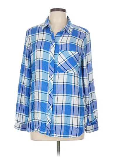 Pre-owned Kenneth Cole Reaction Long Sleeve Button Down Shirt In Blue