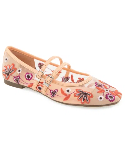 Kenneth Cole Reaction Malibu Nites Mary-jane Ballet Flat In Brown