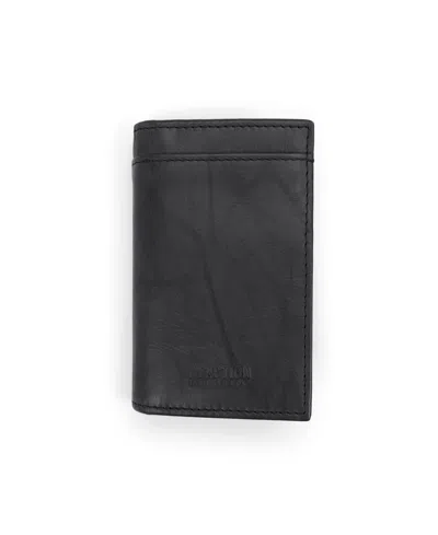 Kenneth Cole Reaction Men's Duo-fold Magnetic Wallet In Black