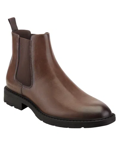 Kenneth Cole Reaction Men's Durable Lug Sole Chelsea Boot In Brown