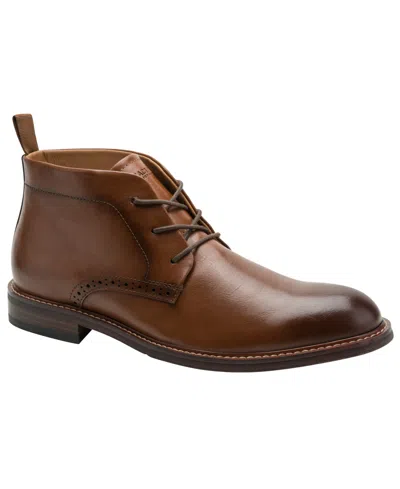 Kenneth Cole Reaction London Faux Leather Chukka Boot In Brown