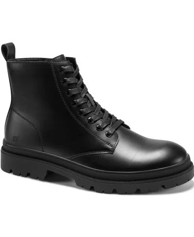 Kenneth Cole Reaction Men's Petro Lug Sole Boots In Black
