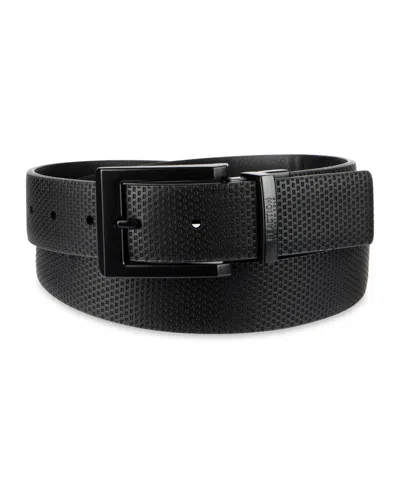 Kenneth Cole Reaction Men's Reversible Comfort Stretch Belt In Black