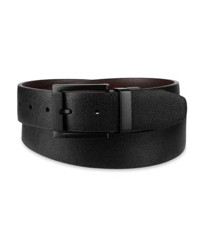 Kenneth Cole Reaction Men's Reversible Techni-cole Stretch Harness Belt In Black