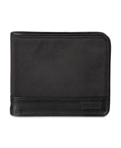 Kenneth Cole Reaction Men's Rfid Extra Capacity Slim Fold Wallet In Black