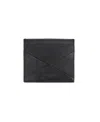 Kenneth Cole Reaction Men's Rfid Leather Slimfold Wallet With Removable Magnetic Card Case In Black
