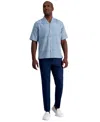 Kenneth Cole Reaction Men's Slim-fit Linen Pant In Blue