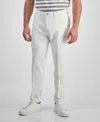 Kenneth Cole Reaction Men's Slim-fit Linen Pants In White