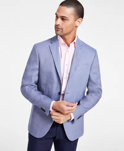 Kenneth Cole Reaction Men's Slim-fit Linen Sport Coat In Lt Blue