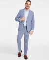 KENNETH COLE REACTION MEN'S SLIM-FIT MINI-HOUNDSTOOTH SUIT