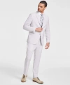 KENNETH COLE REACTION MEN'S SLIM-FIT MINI-HOUNDSTOOTH SUIT