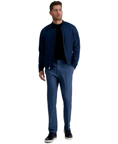 Kenneth Cole Reaction Men's Slim-fit Stretch Check Dress Pants In Black