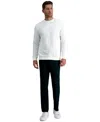 Kenneth Cole Reaction Men's Slim-fit Stretch Check Dress Pants In Black