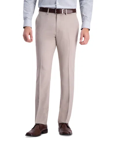 Kenneth Cole Reaction Men's Slim-fit Stretch Check Dress Pants In Khaki
