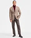 Kenneth Cole Reaction Men's Slim-fit Techni-cole Solid Weave Sport Coat In Brown