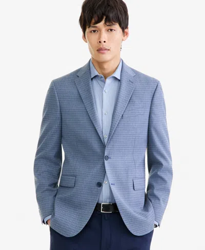 Kenneth Cole Reaction Men's Slim-fit Techni-cole Plaid Sport Coat In Light Blue Check